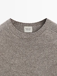 Pull en maille à manches courtes alpaga et soie - LIMITED