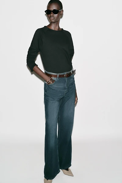 WASHED LONG SLEEVE T-SHIRT