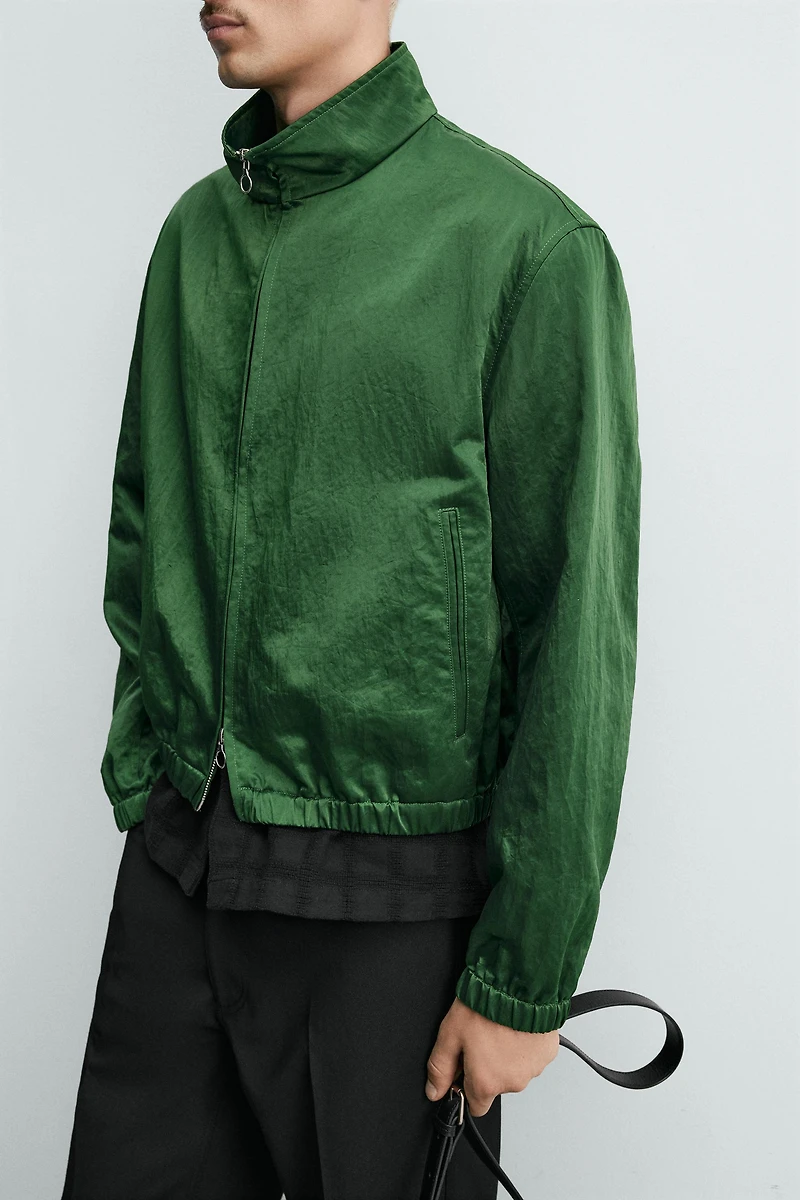 CROPPED FIT TECHNICAL JACKET