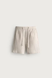 SHORT RELAXED FIT 100% LIN
