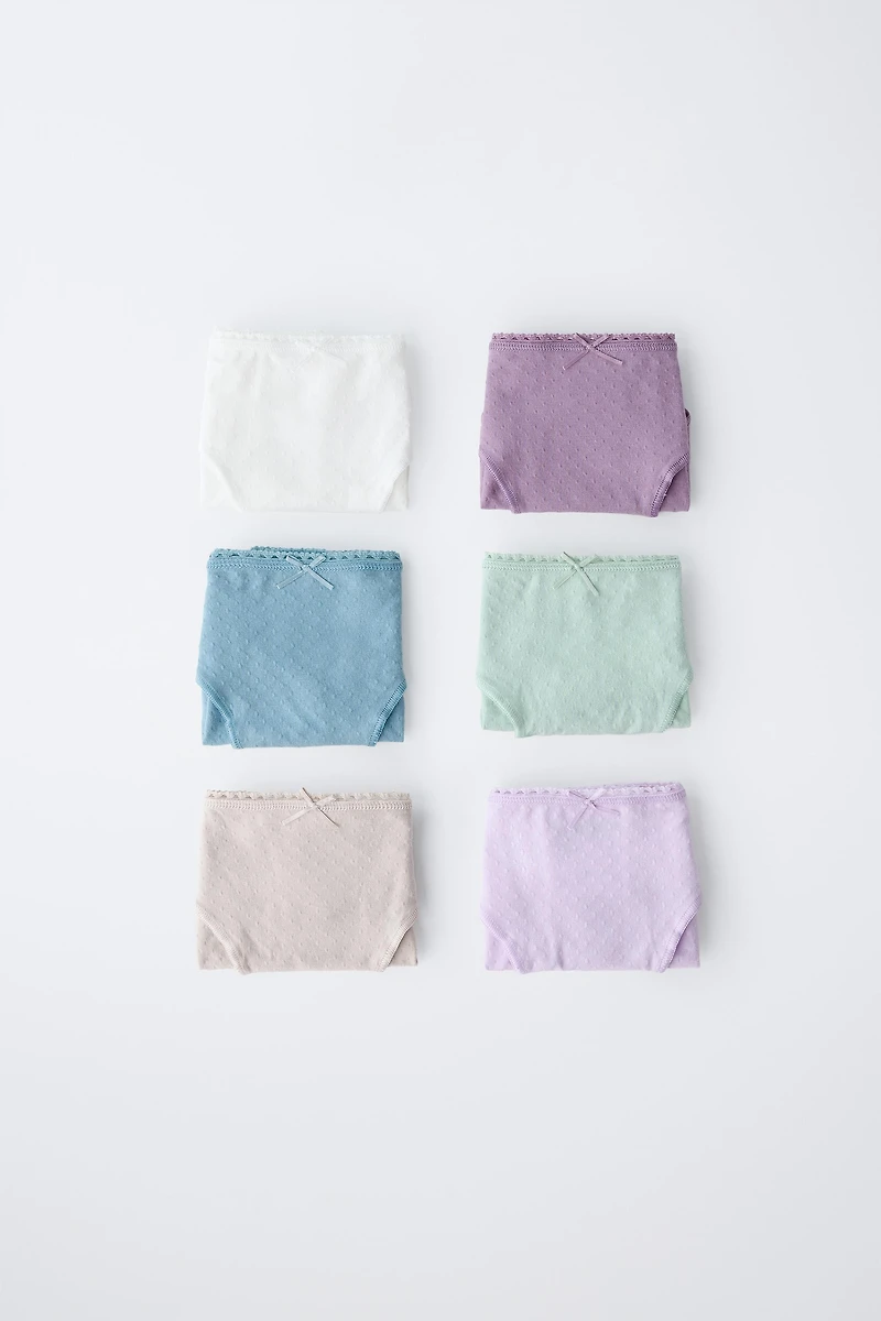 AGES 2-6/ SIX-PACK OF STRUCTURED UNDERWEAR