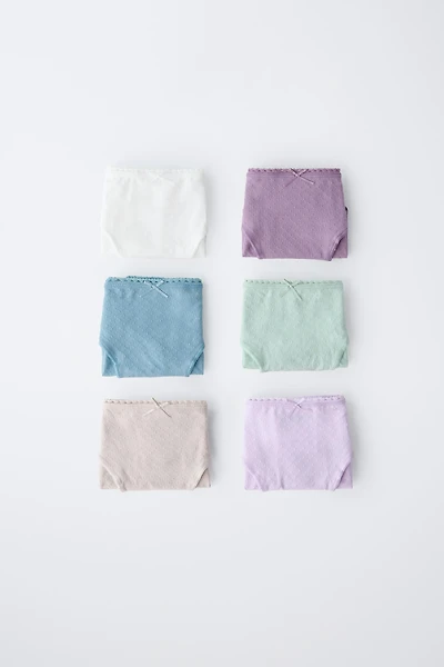 AGES 2-6/ SIX-PACK OF STRUCTURED UNDERWEAR