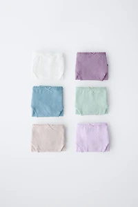 AGES 2-6/ SIX-PACK OF STRUCTURED UNDERWEAR