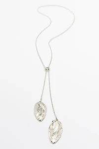 Collier pièces texturées réglable