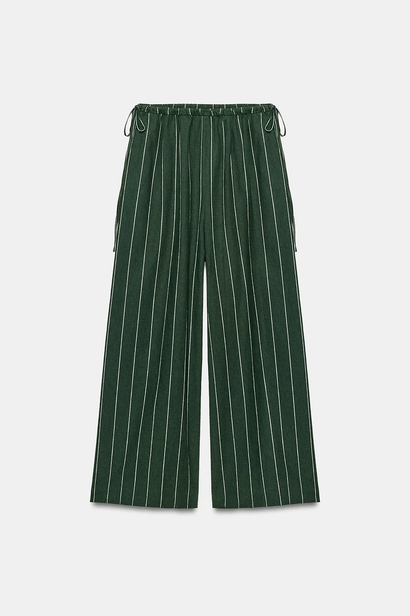 PANTALON AVEC LIN RAYURES ZW COLLECTION