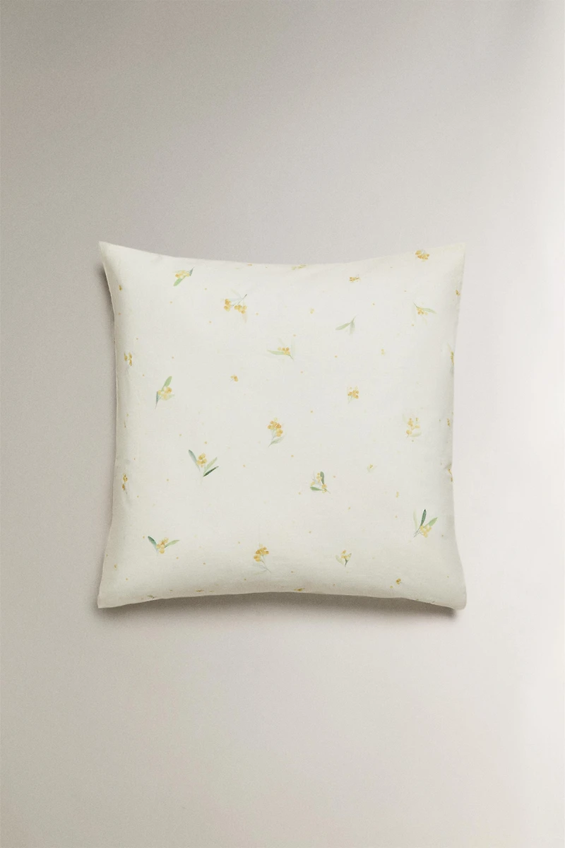 LINEN AND COTTON MIMOSA PILLOWCASE
