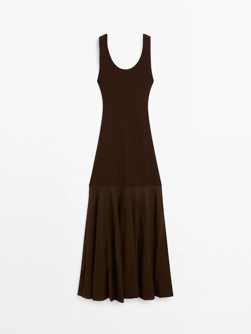 Cotton and silk blend knit dress - Studio