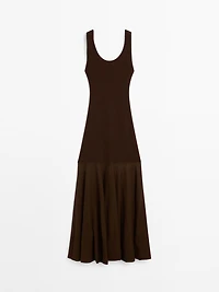 Cotton and silk blend knit dress - Studio