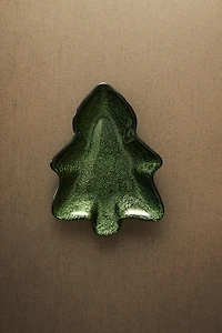 CHRISTMAS TREE GLASS BOWL