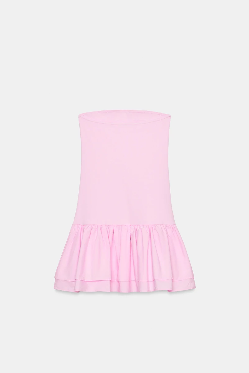 RUFFLED MINI DRESS