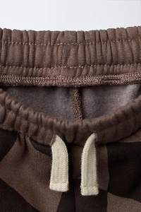 PANTALON EN MOLLETON À LOSANGES