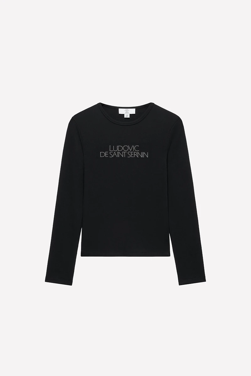 RHINESTONE LOGO T-SHIRT LUDOVIC DE SAINT SERNIN x ZARA