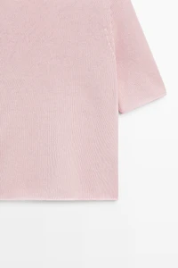 Pull en maille à col bateau 100 % coton