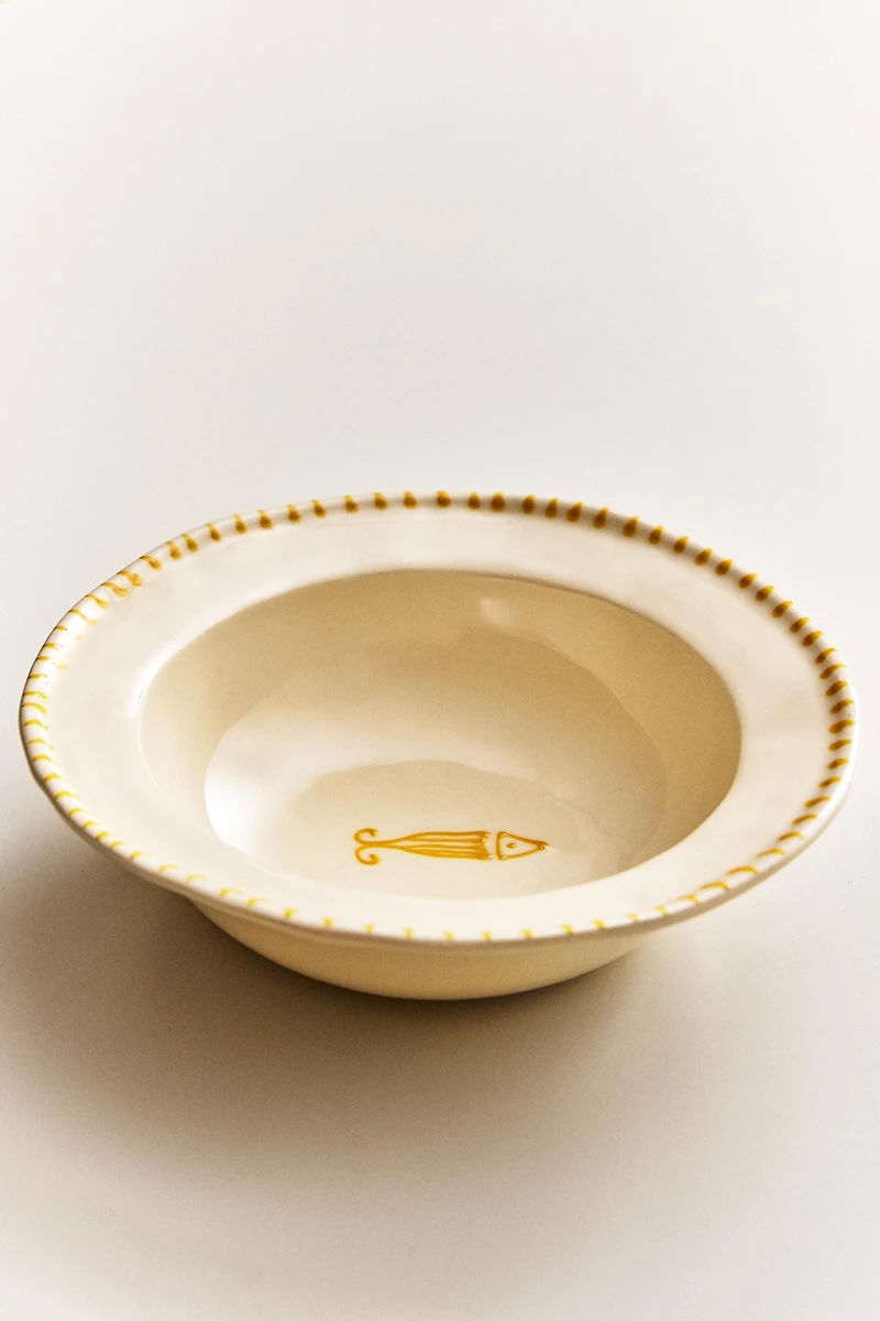 FISH EARTHENWARE BOWL