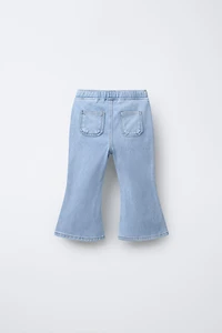 FLARE DENIM LEGGINGS