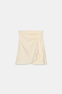 PLEATED STRAPLESS TOP