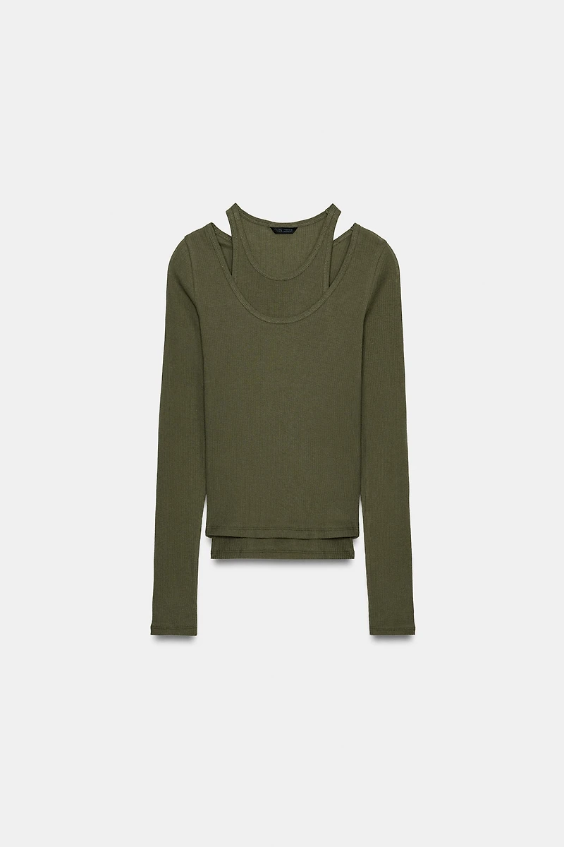 DOUBLE RIBBED T-SHIRT