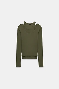 DOUBLE RIBBED T-SHIRT