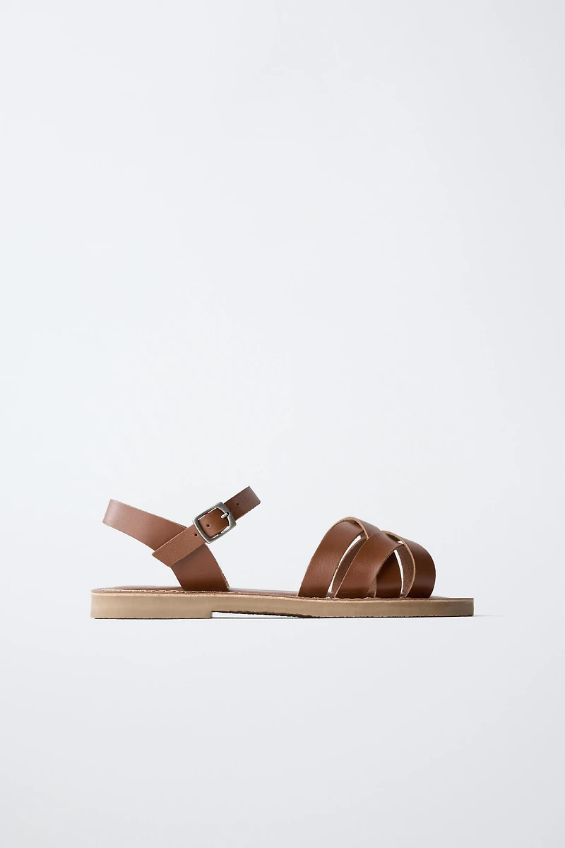 LEATHER STRAP SANDALS