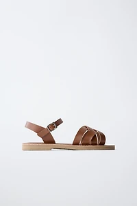 LEATHER STRAP SANDALS