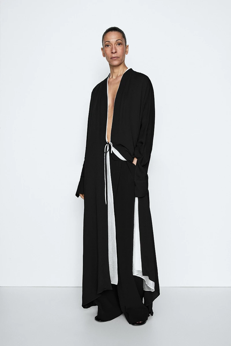 Robe fluide croisée à nouer - STUDIO