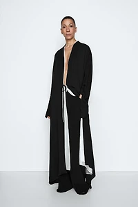 Robe fluide croisée à nouer - STUDIO