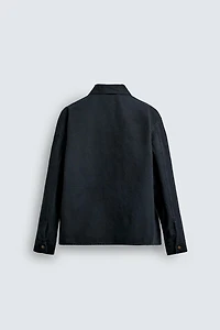 CANVAS OVERSHIRT WITH POCKET