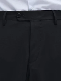 Wool blend suit trousers