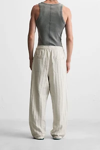 PANTALON COUPE DÉCONTRACTÉE JACQUARD