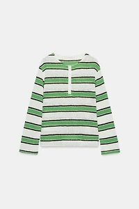 T-SHIRT RUSTIQUE À RAYURES
