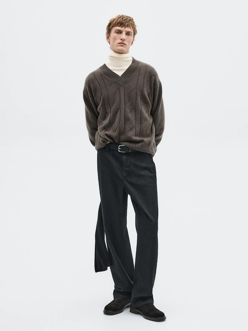 Knit wool blend sweater - LIMITED