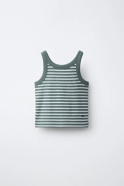 STRIPED APPLIQUÉ TOP