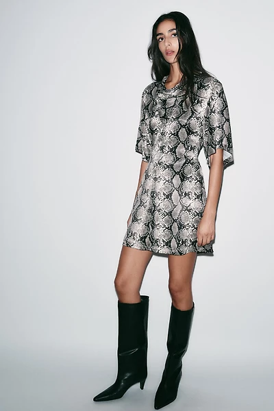 ROBE COURTE IMPRIMÉE ANIMAL