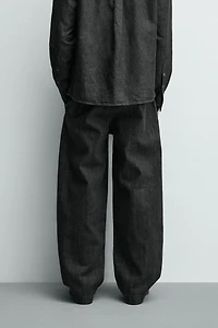 BARREL FIT DENIM CHINO PANTS