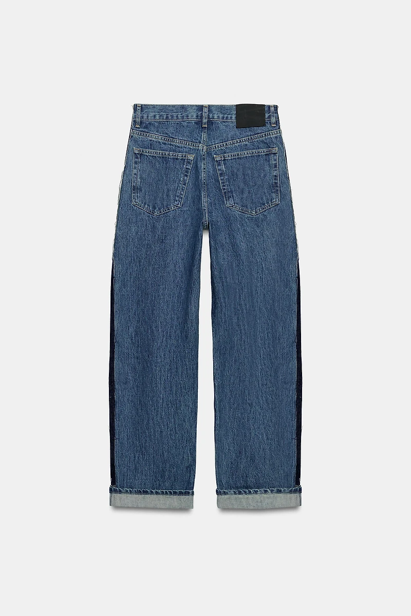 ZW COLLECTION MID-RISE ROLLED UP JEANS