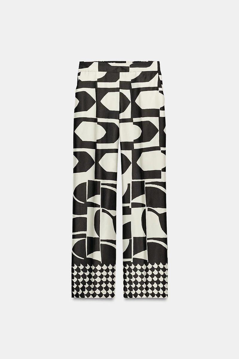 GEOMETRIC PRINT PANTS