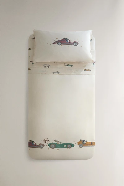 HOUSSE DE COUETTE ENFANT CHIEN COURSE