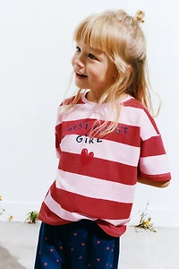 HEART PRINT BALLOON PANTS