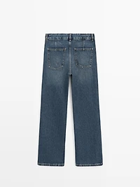 Jean flare cropped taille moyenne