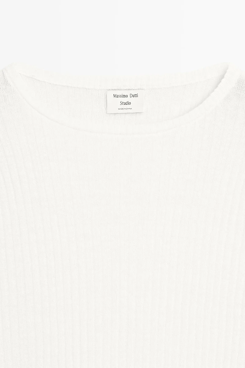 Fringe detail knit sweater - STUDIO