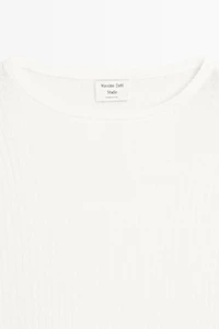 Fringe detail knit sweater - STUDIO