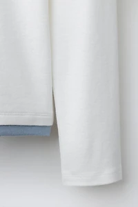 DOUBLE T-SHIRT WITH MODAL