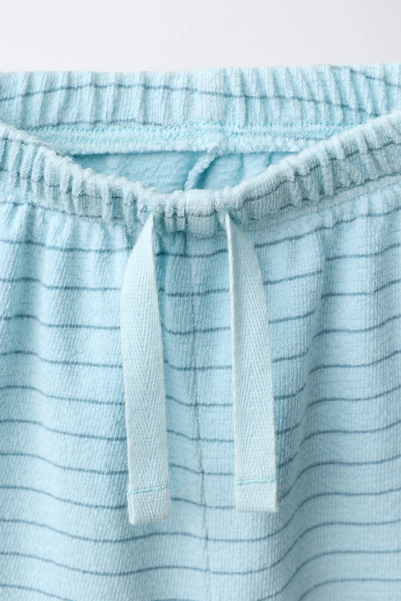 ENSEMBLE POLO ET BERMUDA À RAYURES