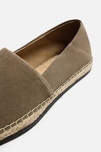 LEATHER ESPADRILLE