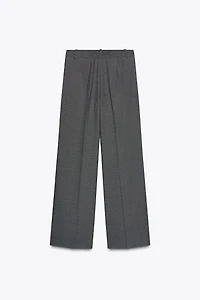 WIDE LEG PLEATED PANTS