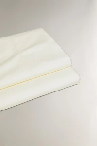 FLAT SHEET WITH EMBROIDERED TRIM