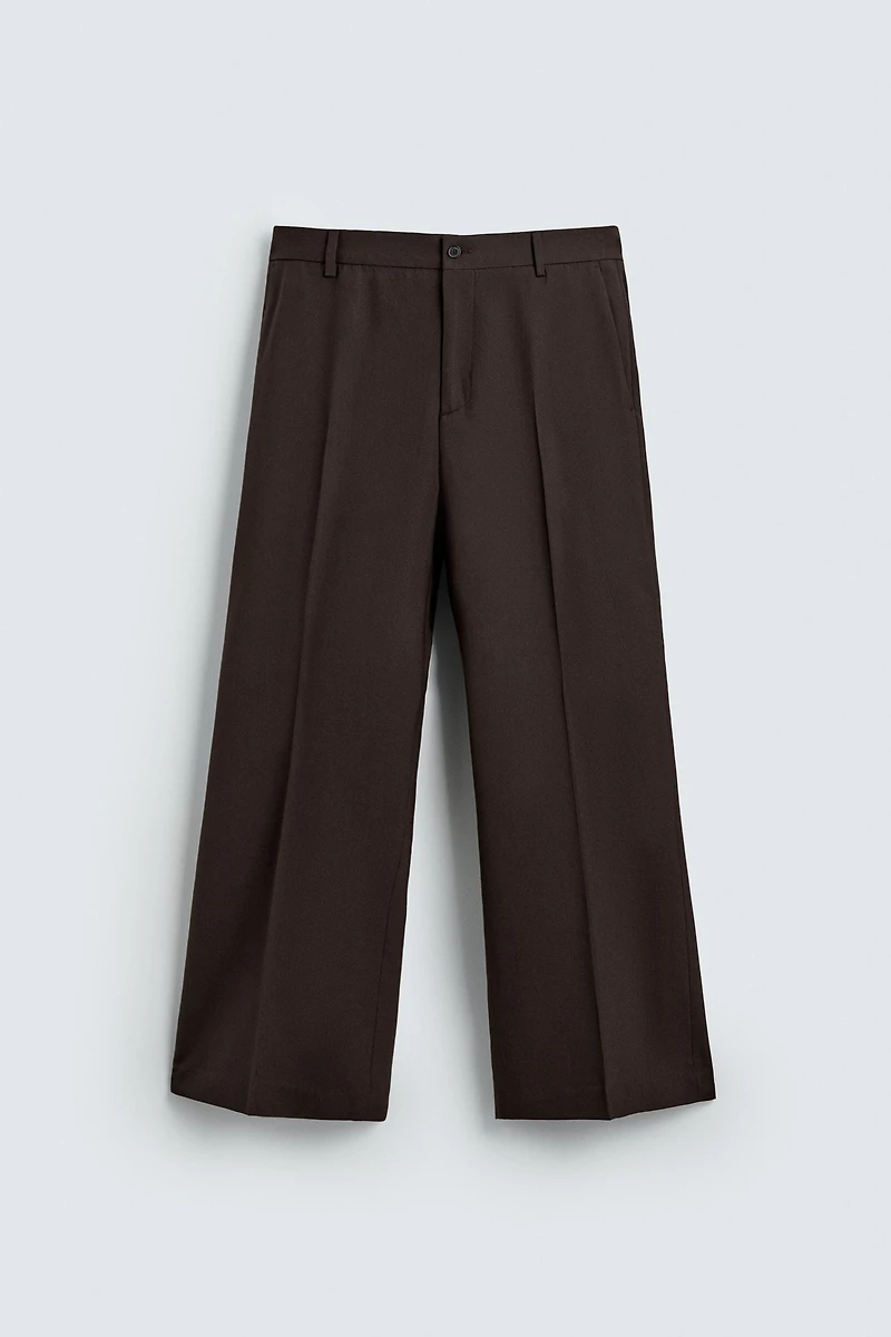 PANTALON DE COSTUME FLARE FIT AVEC LAINE
