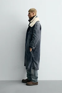 CONTRASTING DENIM COAT X SR_A