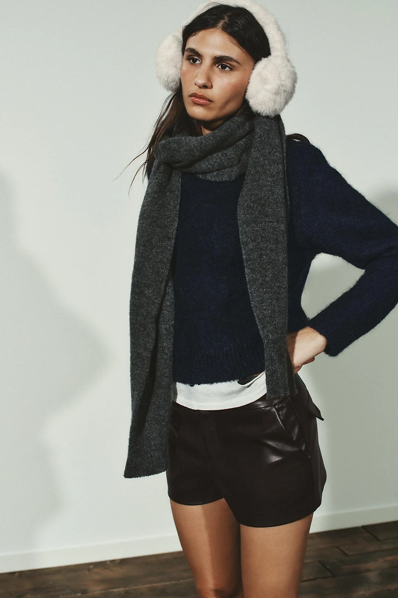 PLAIN FAUX FUR EARMUFFS