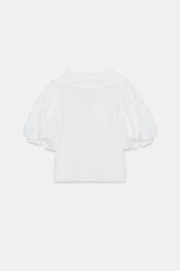 BLOUSE À COL CLAUDINE